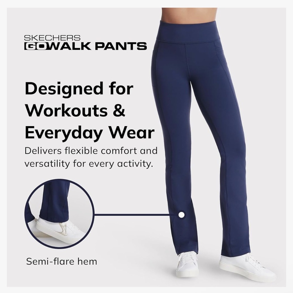 Skechers Navy Blue Activewear Leggings - Picture 3 of 8
